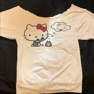Hello kitty Short sleeve rip sweater